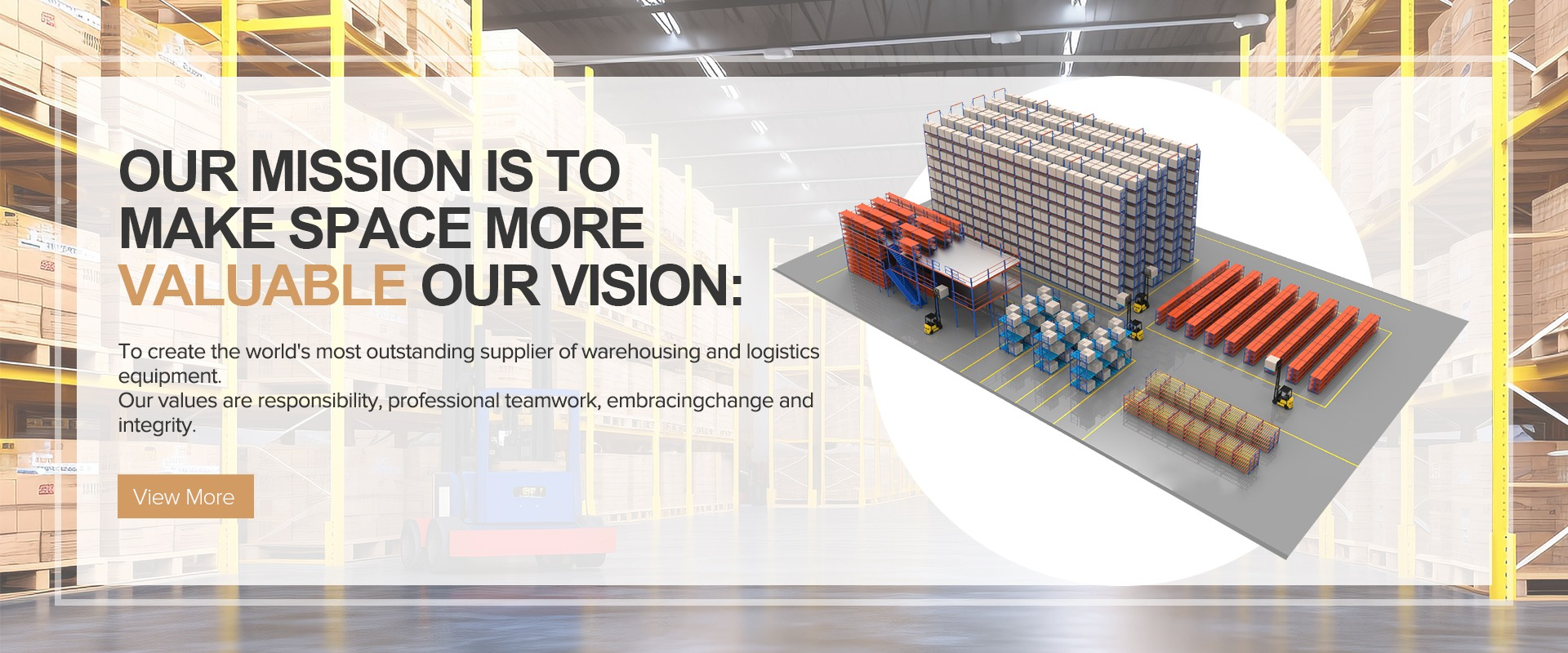 Warehouse Storage Rack Banner