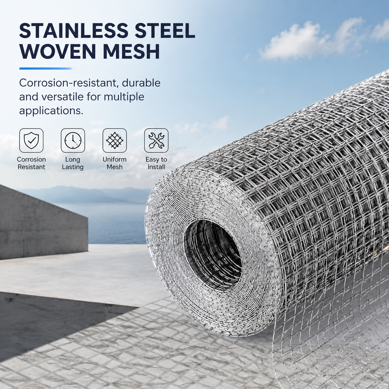 Galvanized Welded Wire Mesh Roll Hardware Cloth Square Grid Garden Fence Animal Cage Screen Wholesale Manufacturer