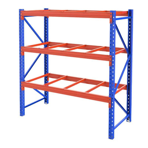 Industrial Warehouse Storage Heavy Duty Boltless Racking Blue Orange Strong Load Bearing Anti-corrosion Moisture Resistant