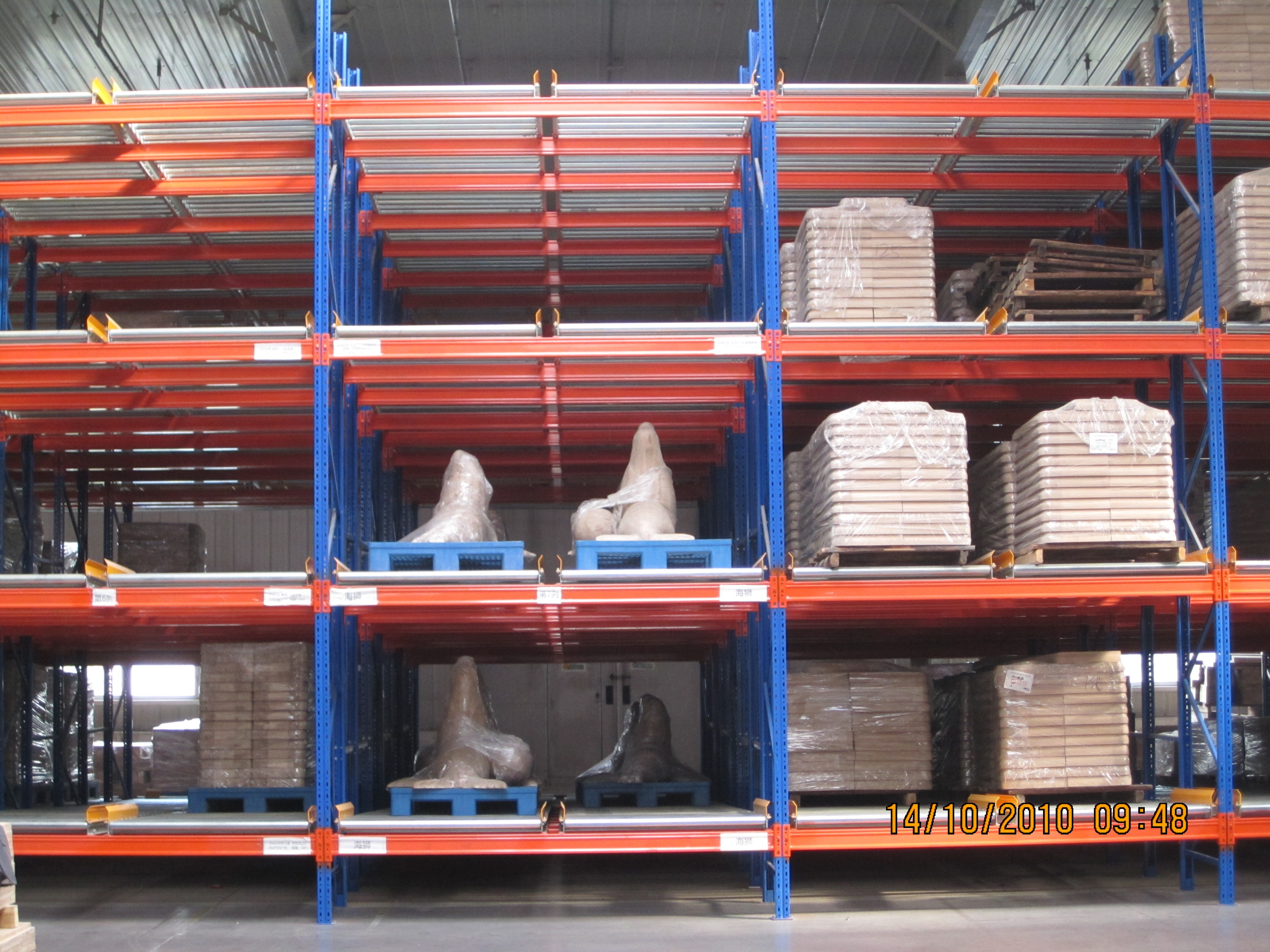 Industrial High Density Roller Pallet Flow Rack