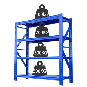 China Manufacturer Metal Shelving Rack Modular Multi-Tier Easy Installation Light Duty Storage for Garage Warehouse