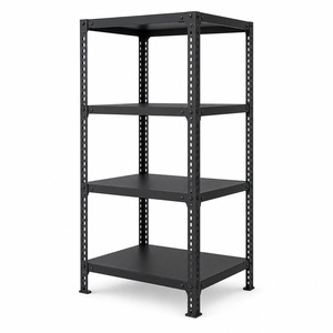 Anti-Rust Steel Corrosion Protection 5-Tier Adjustable Display Stand Storage Racking Warehouse Shelf Slotted Angle Metal