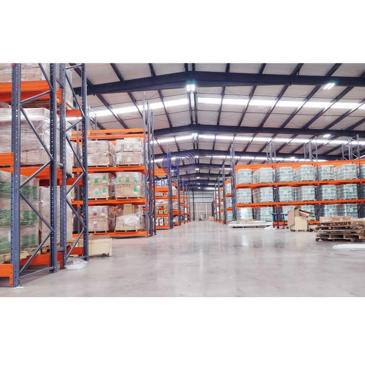 Direct Factory High-Density Double Deep Metal Shelf Durable Pallet Storage Rack Free Layout Design for Warehouses Iron Material