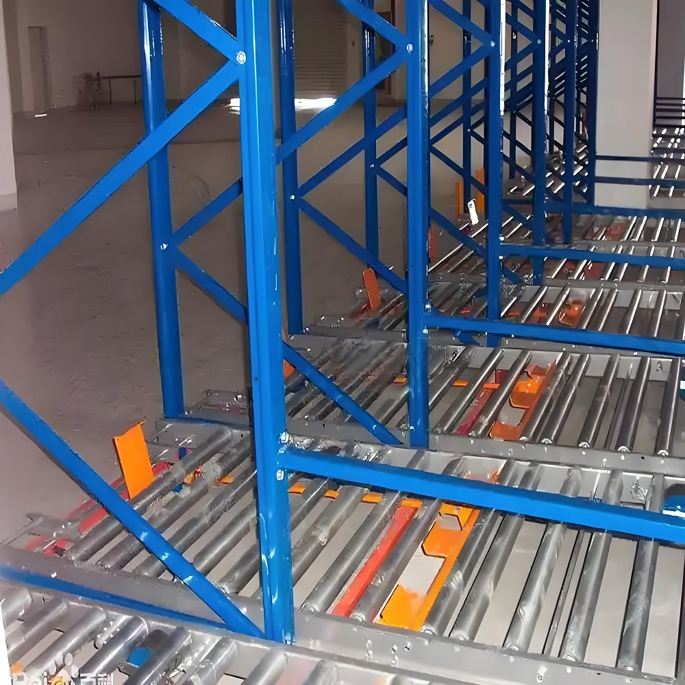 CE Certificated Wholesale Price Steel Roller Warehouse Gravity Pallet Flow Rack