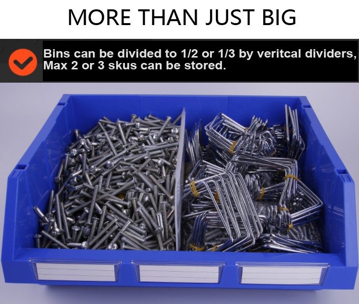 INORDER Semi-Open Stacking Warehouse Bin Spare Parts Picking Storage Organizer for Hardware Sorting Shelving Wholesale