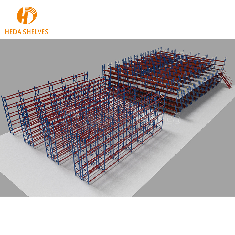 Industrial Platform Warehouse Storage Picking System Heavy Duty Pallet Mezzanine Rack Picking Mezzanine
