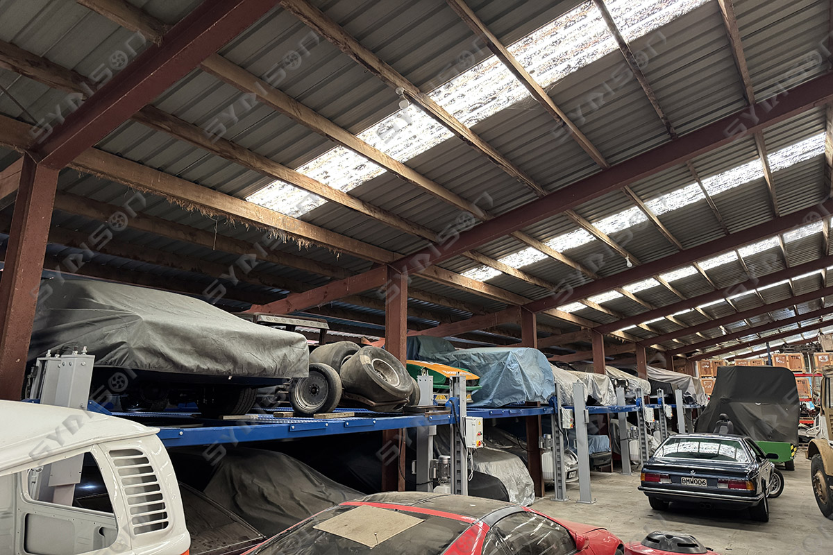 Automatic Smart Parking Solution 4 Post Double Deck Car Lift System High Efficiency Mechanical Car Storage Rack for Garage Store