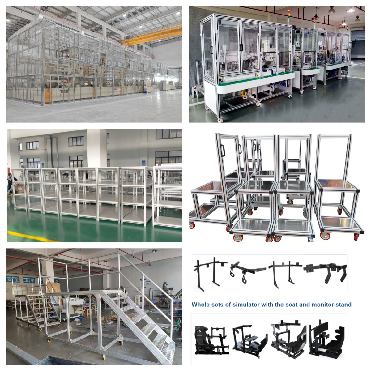 All-in-One Industrial Aluminum Profiles Framing Display Stand Flow Rack Aquarium Stand Equipment Protective Guard Enclosure