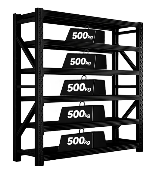 Adjustable Boltless HeavyDuty Shelf 6 Layers 500 kg Garage Warehouse Steel Rack Industrial Shelving Unit Corrosion Protection