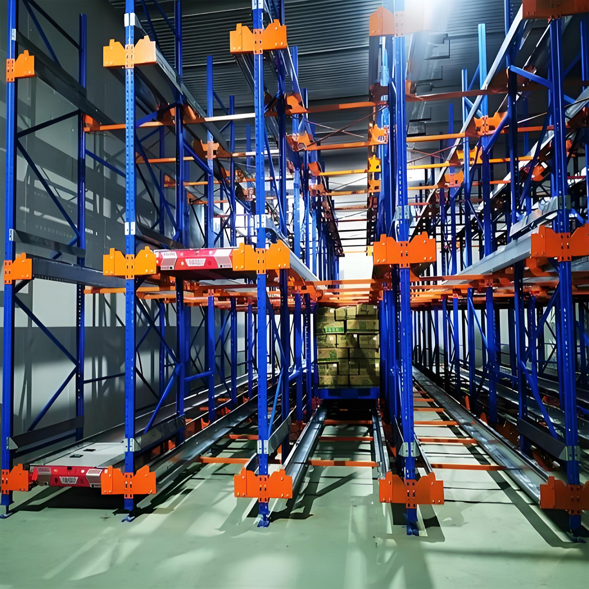 Automatic Double Deep Pallet Assembly and Racking Line for High-Capacity Warehouses