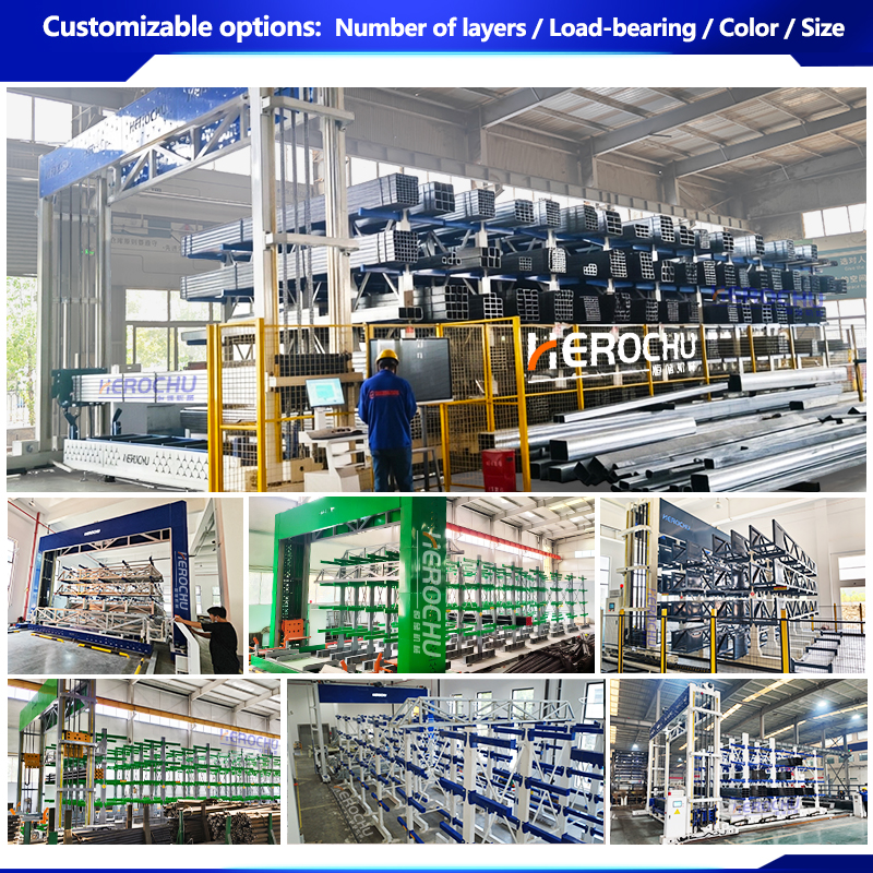 Gantry Type Material Warehouse | Heavy Duty Long Storage Rack for Steel Pipes Bars &amp; Profiles | 8m Height