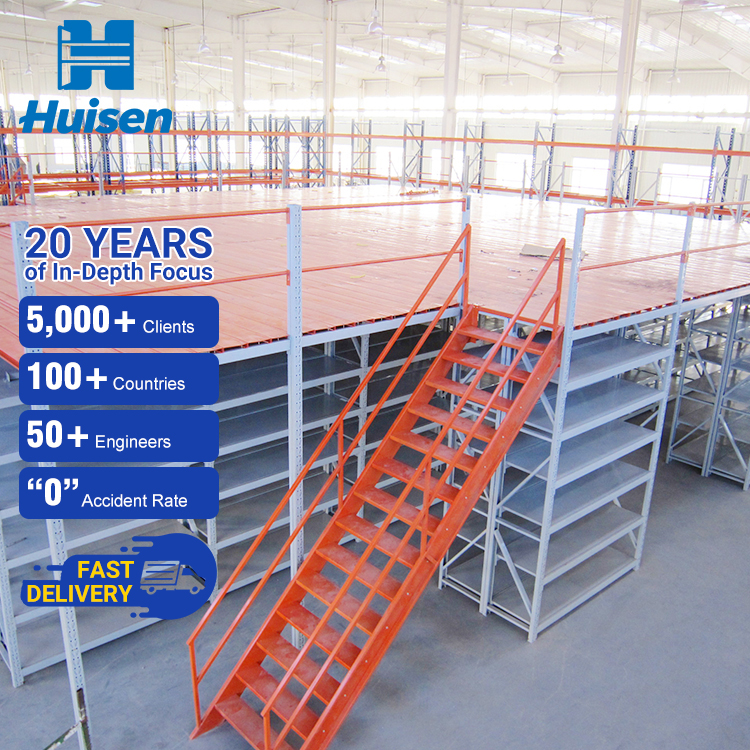 Industrial Office Durable Platforms Steel Mezzanine Shelving and Adjustable Metal Pallet Racking for Warehouse Storage