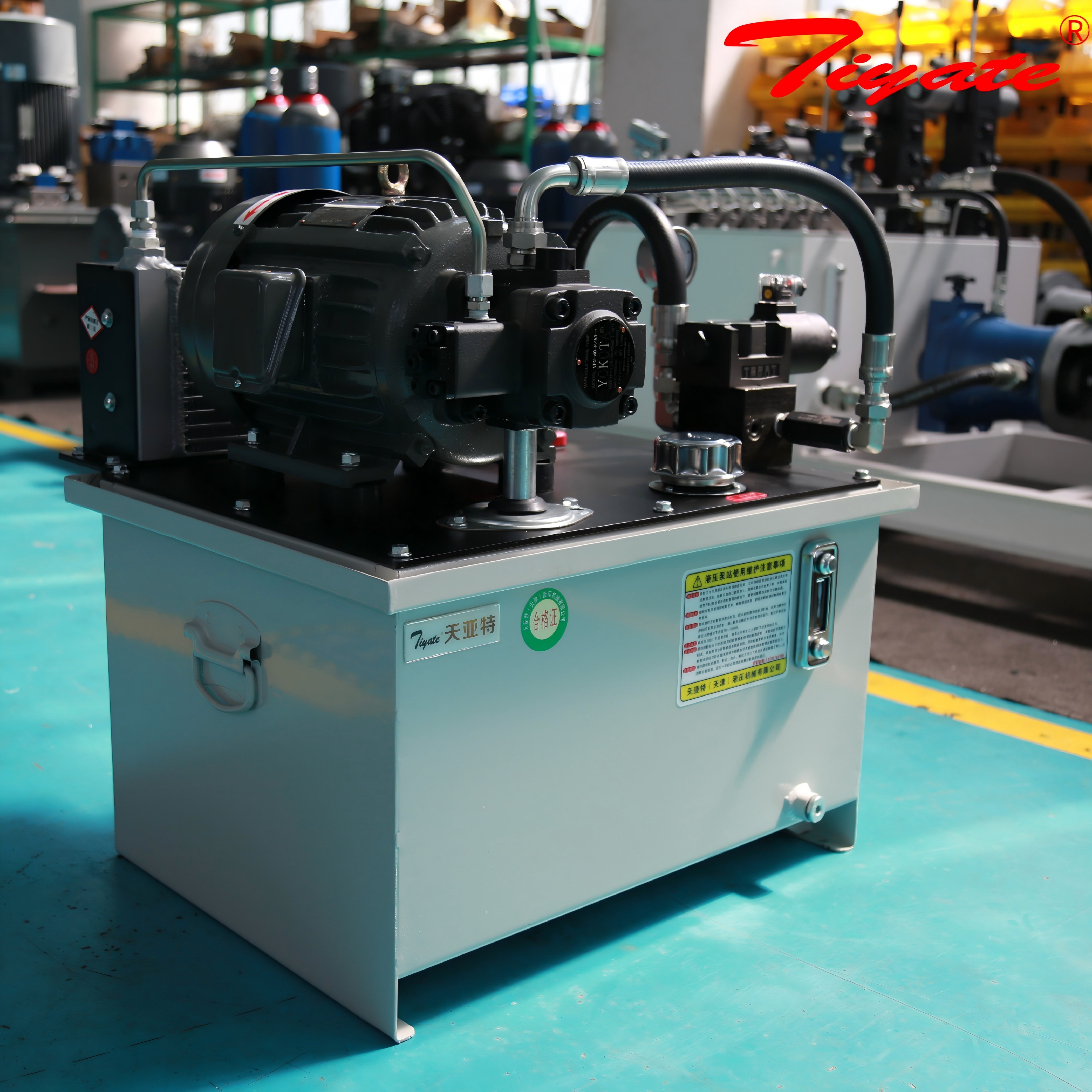 New Miniature Industrial Variable Pump Hydraulic Station Air Cooled Heat Dissipation Device Rice Mill Hydraulic Power Unit Steel