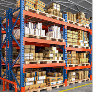 Industrial Heavy Duty Push-Back Pallet Racking System Anti-Collision Corrosion Protection 30000kg Capacity Steel Wire Mesh Deck