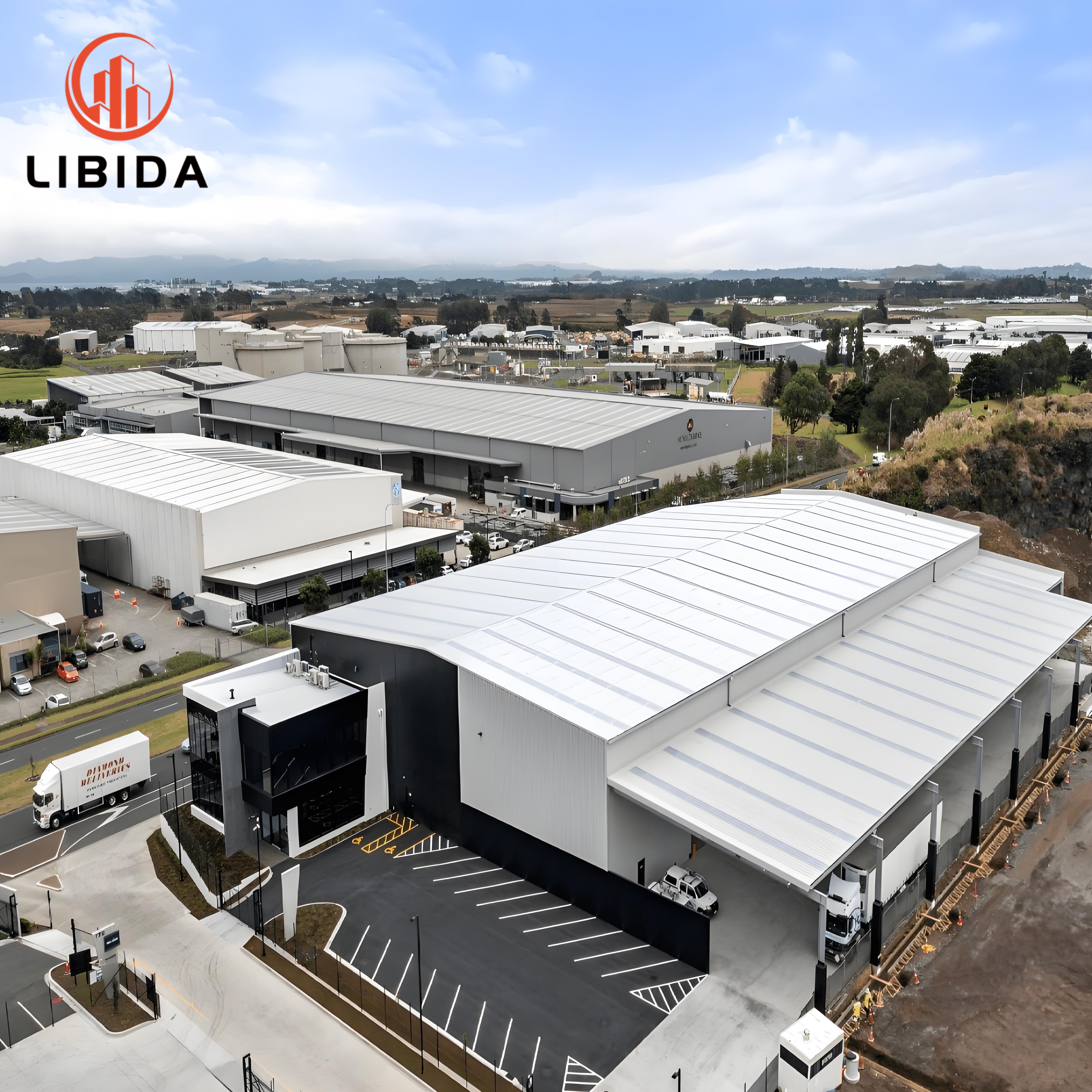 Prefabricated Steel Structure Warehouse Building 1000m2 Ready Made Industrial Storage Hall For Food Factory Logistics