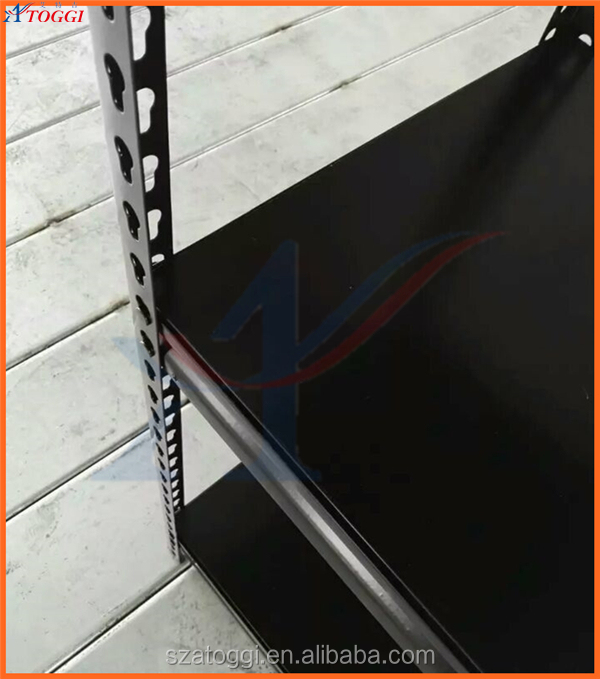 Factory Manufacture Folding Steel Slotted Angle Rack Shelf 5 Layers Multi-Level Corrosion Protection