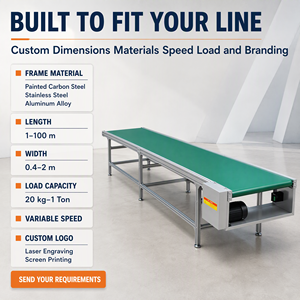 Automation Equipment Integration PU Belt Conveyor