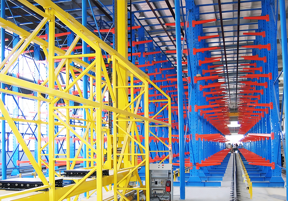 Heavy-duty Cold-Rolled Steel Plate Mobile Adjustable Thickened Laminated Board Cantilever Shelving Racks for Long Items