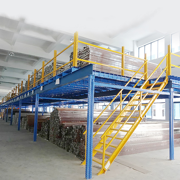 Manufacturer's Steel-Structured Corrosion Protected Powder Coated High Load Bearing Mezzanine Storage System Rack Racks