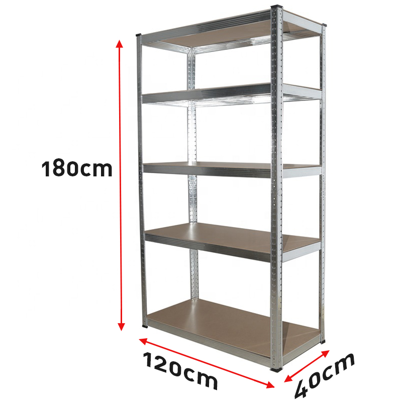 6-Tier Powder Coated Extra Tall Metal Shelving 222x90x40cm 200kg Storage Rack
