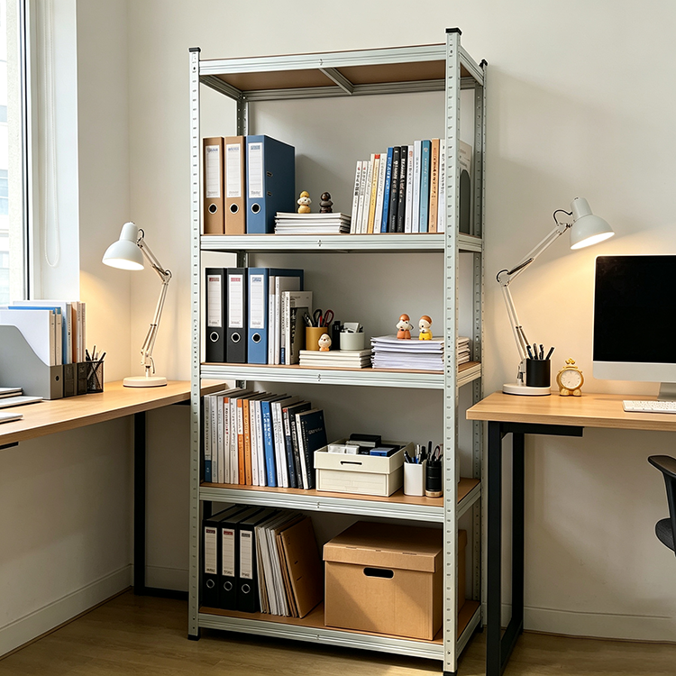 5 Tier Boltless Steel Shelving Rack Unit Adjustable Slotted Angle Display Garage Warehouse Home Storage Shelves