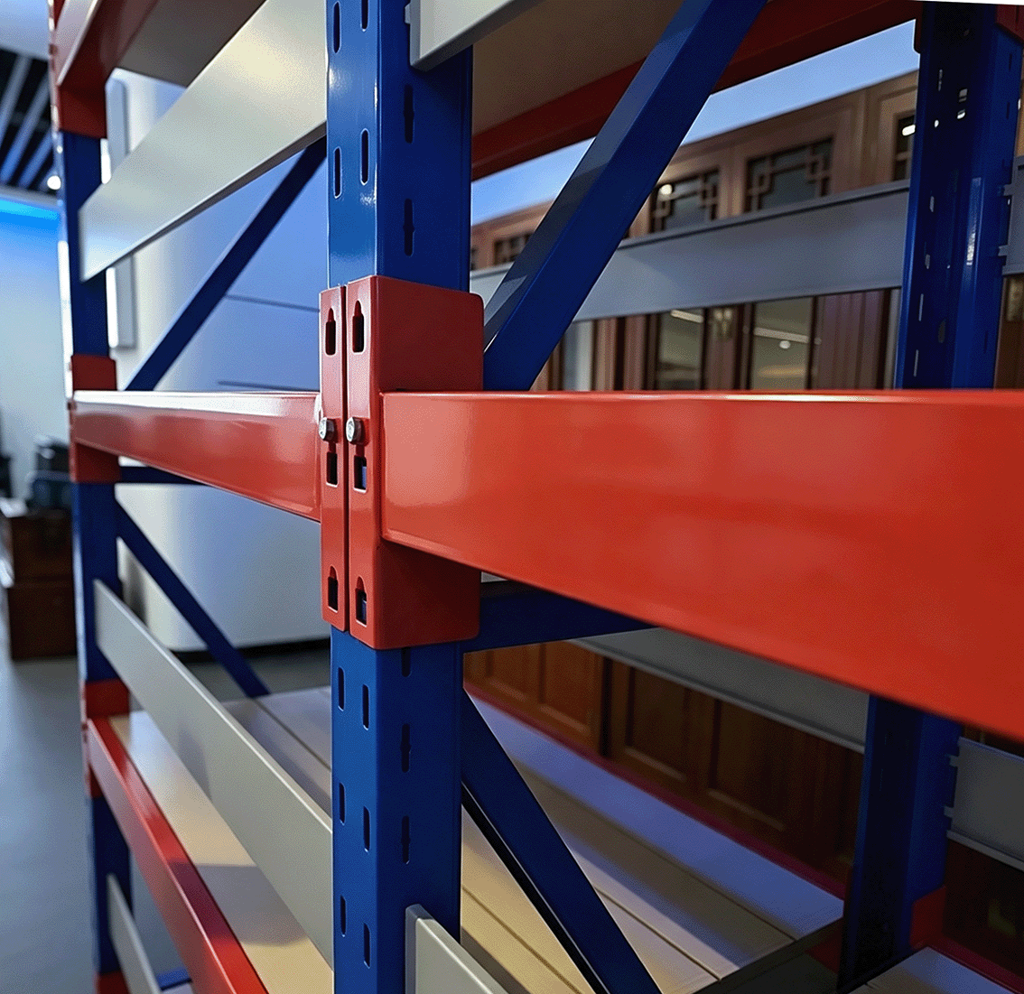 Heavy-Load Factory 4 Layer Boltless Adjustable Corrosion Protected Garage Warehouse Industrial Rack Shelving Unit