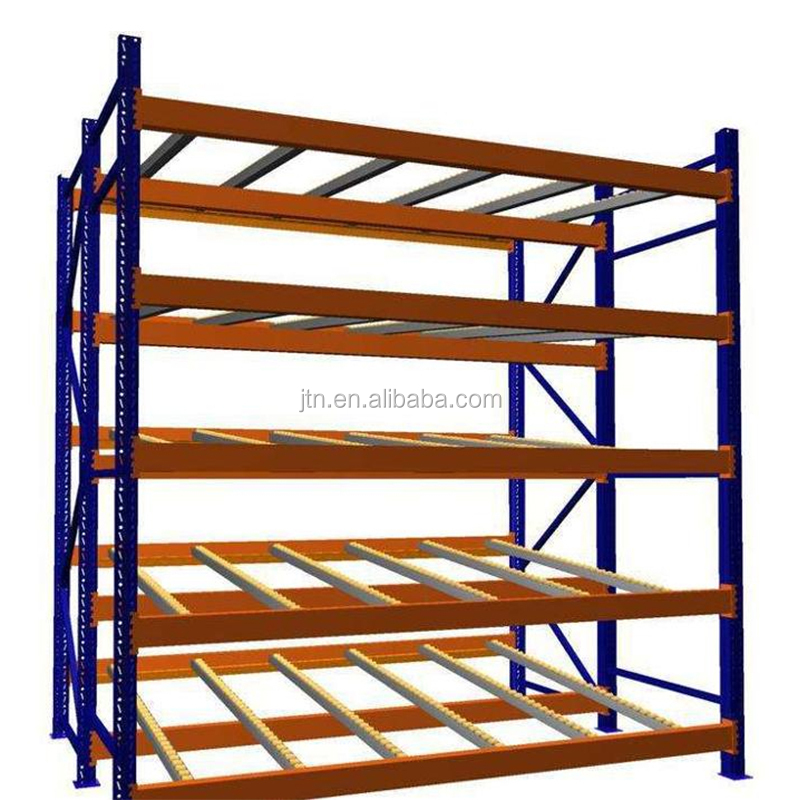 Carton Flow Rack Sliding Roller Shelf System Slide Warehouse Rack