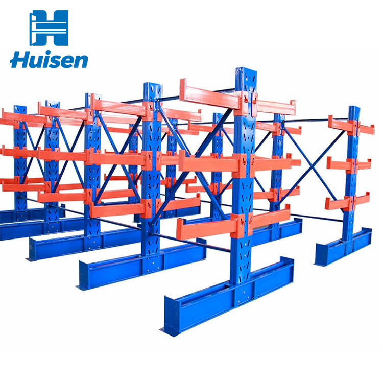 Wholesale Industrial Warehouse High Density Cantilever Rack Industrial Steel Single Double Side Cantilever Rack Shelving
