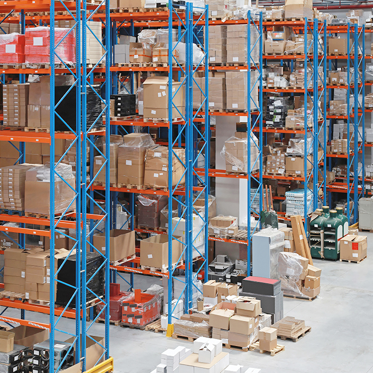 Heavy Load Capacity Heavy Duty Racking System Customized Selective Racks for Automotive Parts Warehouse Storage Management