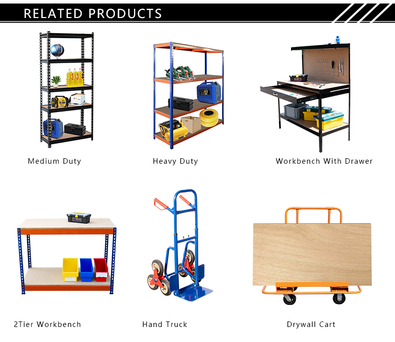 5 Layer Industrial Warehouse Storage Shelving Racks Heavy Duty Adjustable Boltless Rivet Rack Powder Coated Corrosion Protection