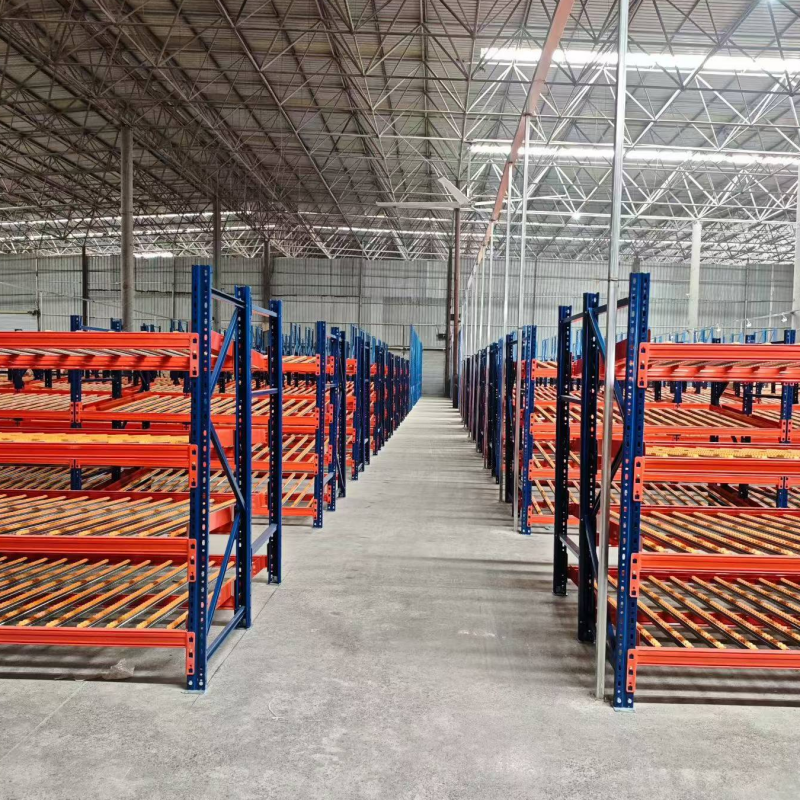 Easy Assemble Steel Carton Flow Racking Shelving with Corrosion Protection Sliding Box Storage for Inventory Management