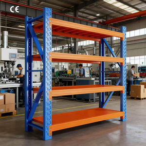Storage Unit Multi-Layer Metal Customizable Colour Industrial Rack Corrosion Protection Pantry Factory