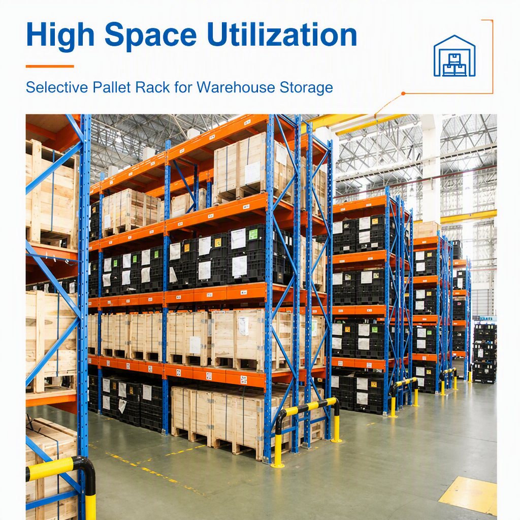OEM ODM Good Quality Heavy Duty Pallet Racking Warehouse Selective Steel Q235 Rack Shelves Industrial Storage Racks