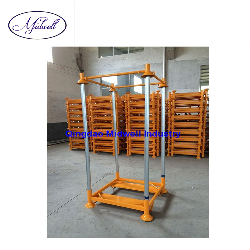 Hot Sale Customized Heavy Duty Single-Faced Euro Pallet Racks 4-Way Steel Plate Converter Storage Post Pallet Stacking Racks for