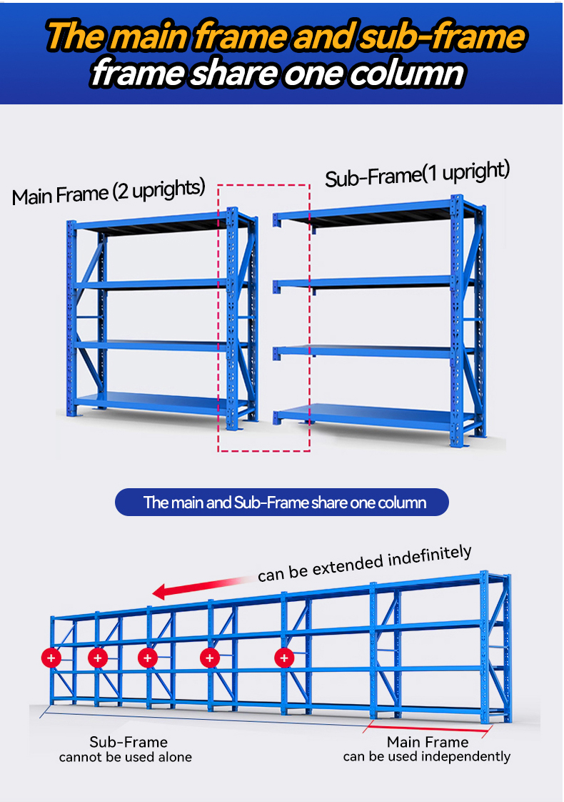 5/6 Layer Heavy Light Duty Steel Warehouse Rack Adjustable Industrial Shop Storage 400kg Garage Metal Workshop Shelf
