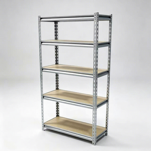 5 Tier Heavy Duty Boltless Shelving Unit 150kg Per Layer Metal Storage Rack With MDF Board For Garage Warehouse
