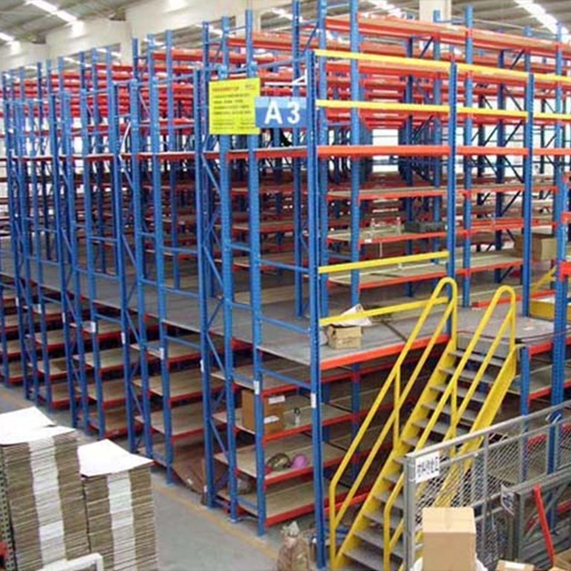 Industrial Mezzanine Racking for Warehouse Distribution Center Factory Logistics Storage Mezzanine Platform Shelving