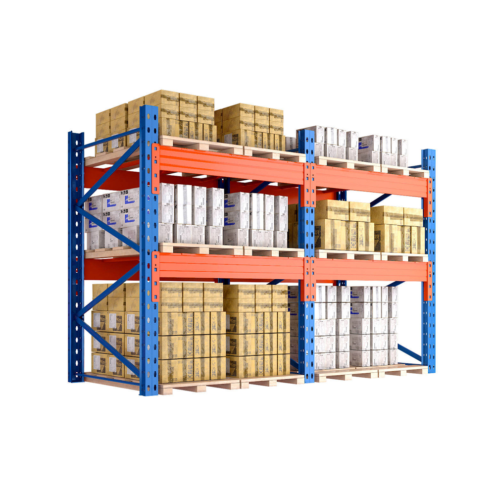3 Layer Heavy-Duty Metal Storage Rack Steel Pallet Rack Wholesale for Warehouses Iron Storage Solution