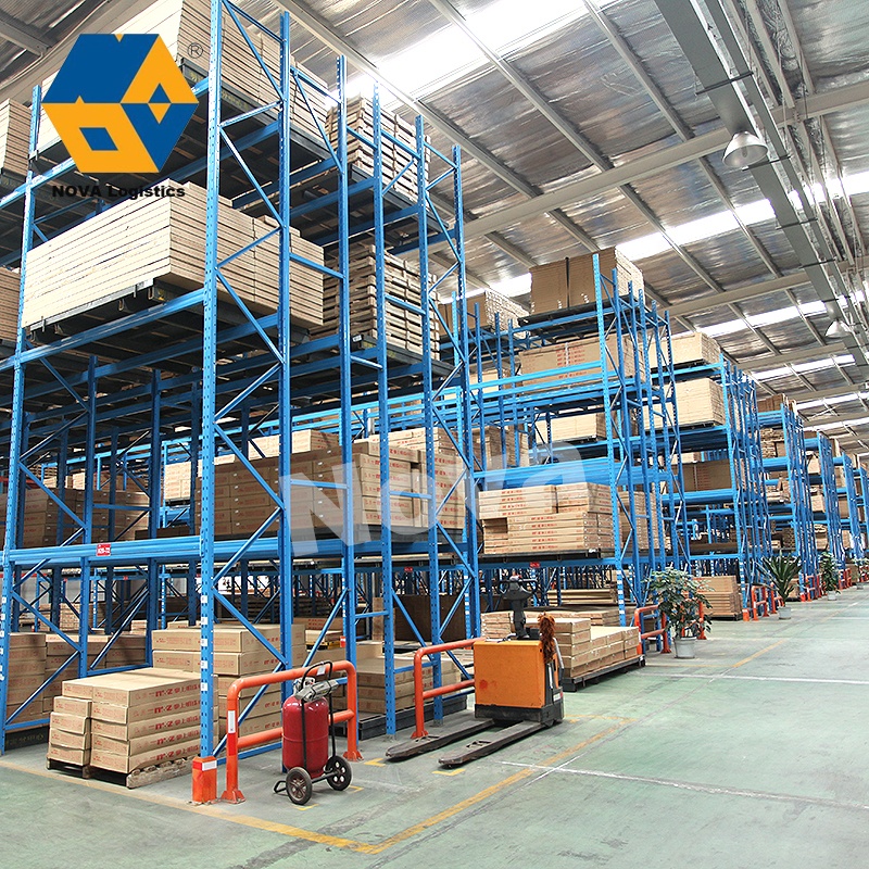 NOVA Full Automatic Warehouse Q235 Steel Boltless Store Heavy Duty Stacking Rack Industrial Storage Pallet Racking System