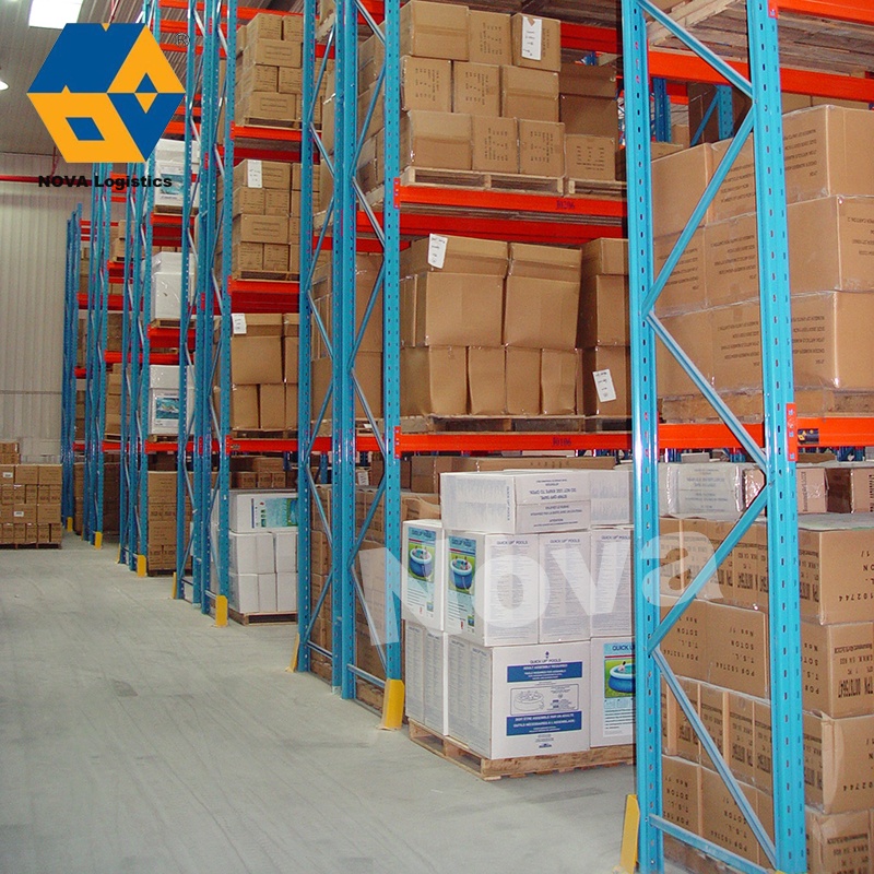 NOVA Full Automatic Warehouse Q235 Steel Boltless Store Heavy Duty Stacking Rack Industrial Storage Pallet Racking System