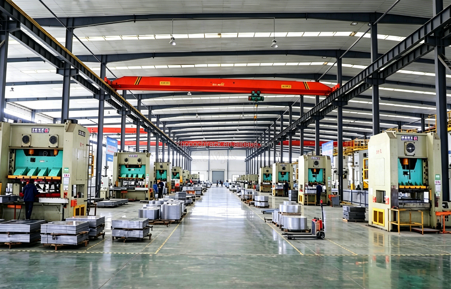 Heavy Load 8-Layer Adjustable Vertical Roll Out Sheet Rack with Wheels for Steel Aluminum and Panel Material Storage