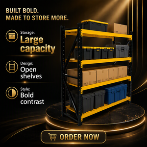 200KGS Per Layer Steel Butterfly Hole Storage Rack Detachable Open Shelving Powder Coated Warehouse Picking System