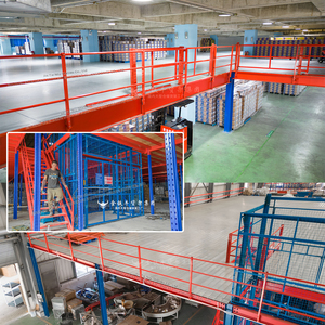 Custom Steel Mezzanine Platform Warehouse Storage