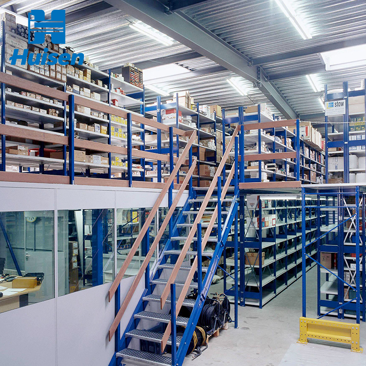 Industrial Office Durable Platforms Steel Mezzanine Shelving and Adjustable Metal Pallet Racking for Warehouse Storage