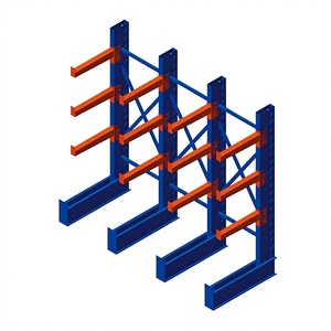 Heavy Duty Warehouse Storage Racking System Metal Shelving Rack Industrial Cantilever Rack
