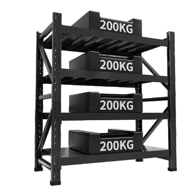 250KG Iron Adjustable Boltless Pallet Racking Long Span 5-Layer Light Duty Storage Shelving Units Garage Metal Stacking Steel