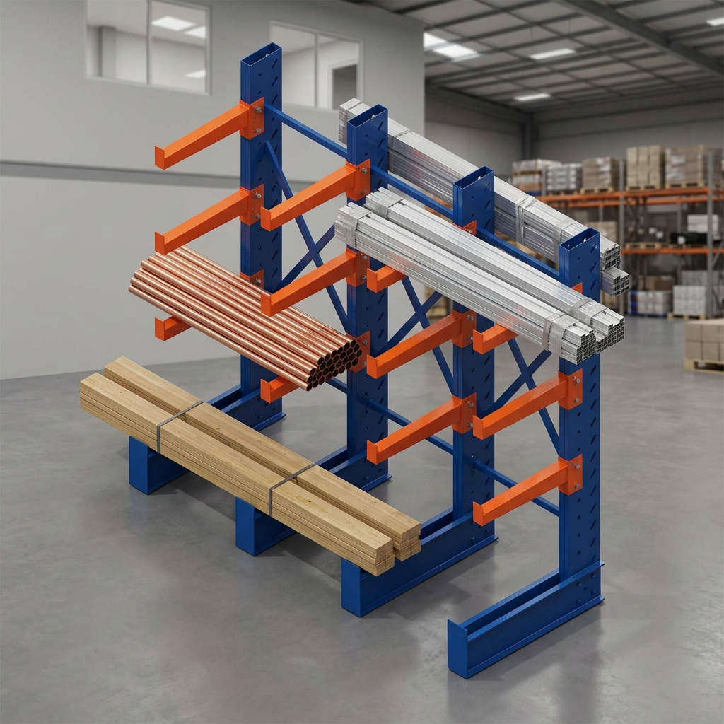 Heavy Duty Warehouse Storage Racking System Metal Shelving Rack Industrial Cantilever Rack