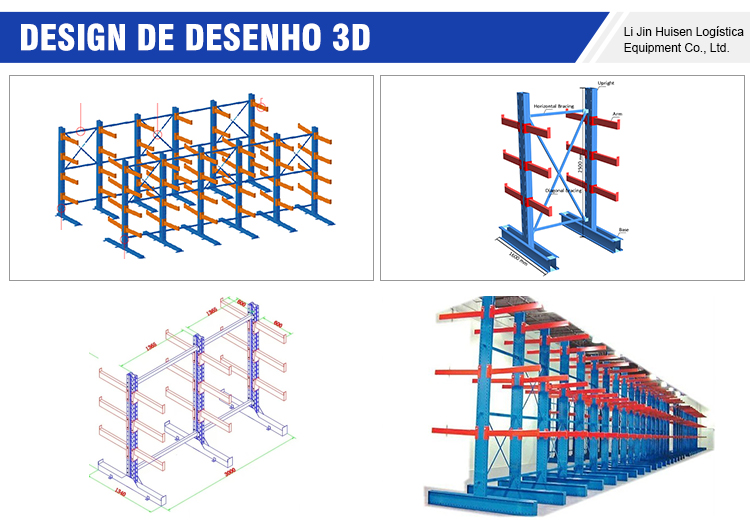 Selective Pallet Single Sided Ibeem Pvc Pipe Storage Cantilever Rack