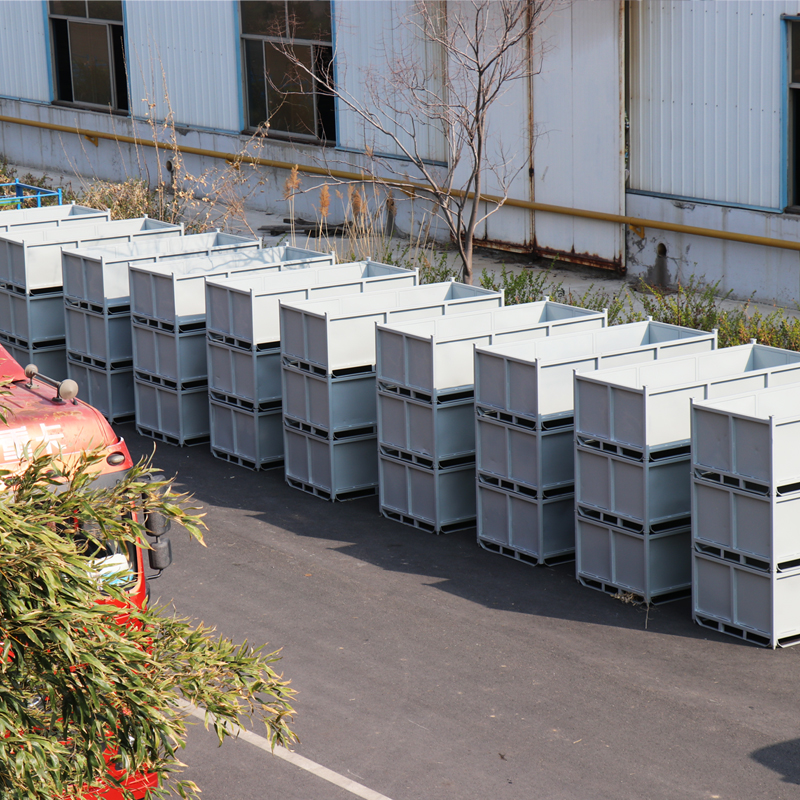 Carter OEM Steel Heavy Duty Collapsible Storage Container Box Stacking Wire Mesh Cage Pallet Foldable Stillage Cage