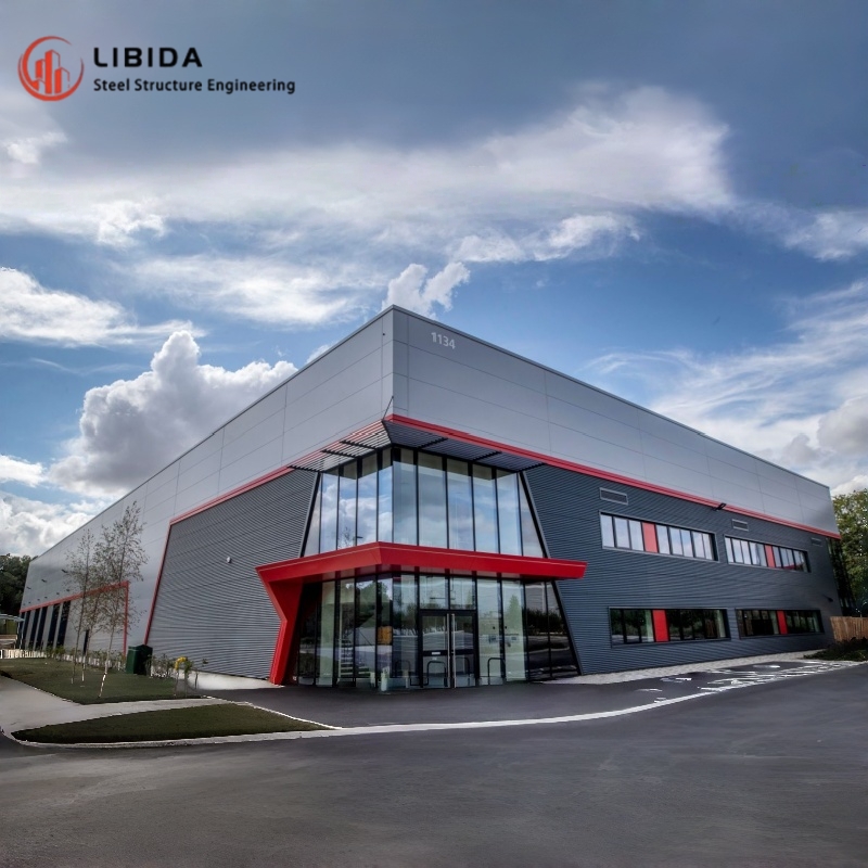 Prefabricated Steel Structure Warehouse Building 1000m2 Ready Made Industrial Storage Hall For Food Factory Logistics